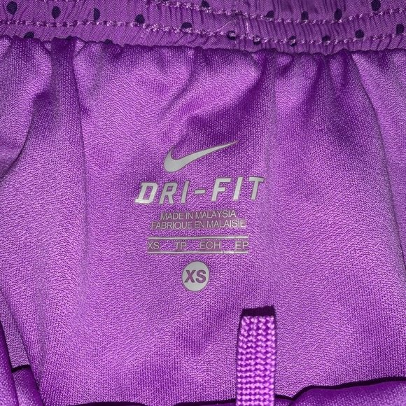 Nike Dri-Fit Womens Purple Print Lined Tempo Mesh - Picture 3 of 6